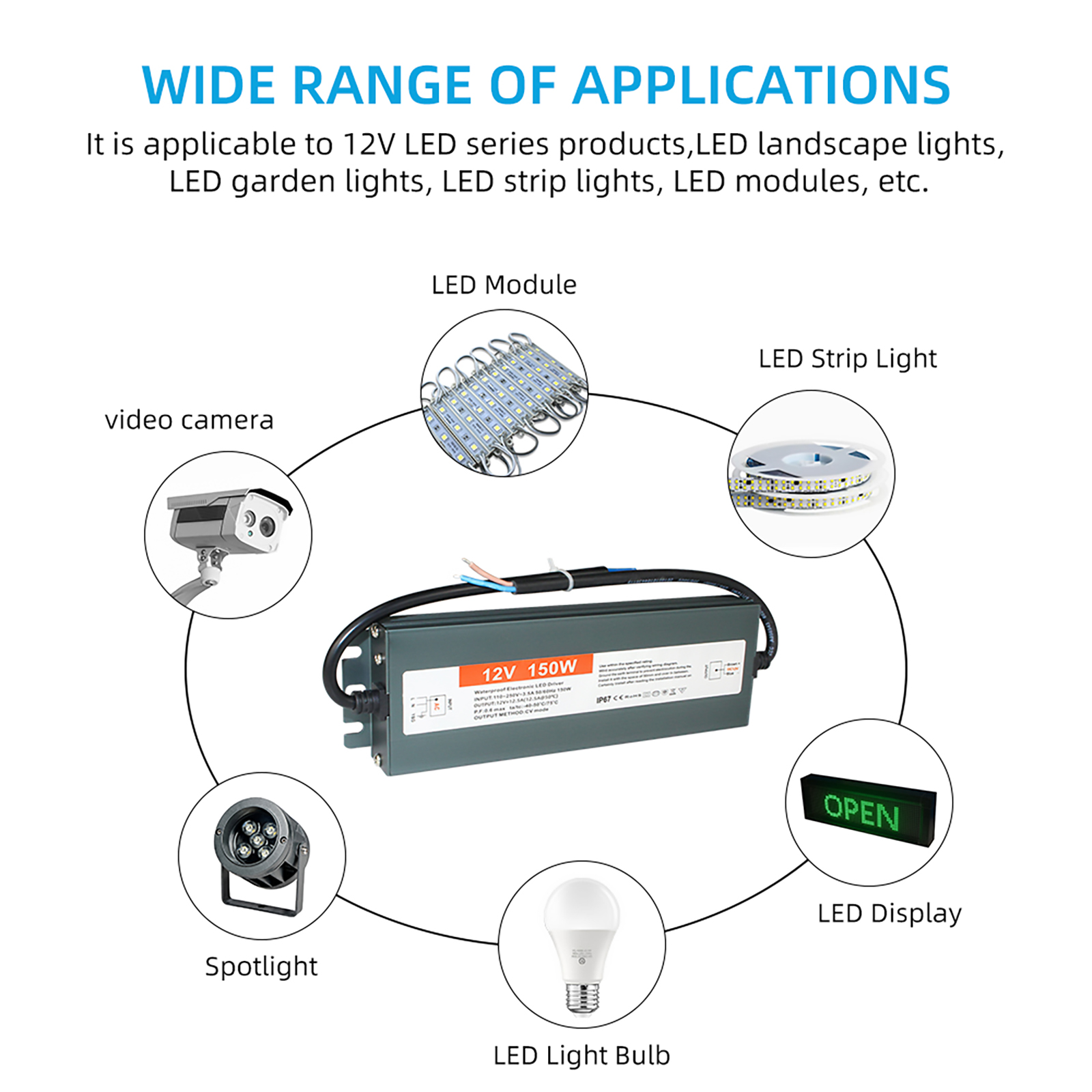 12v 150w adaptor