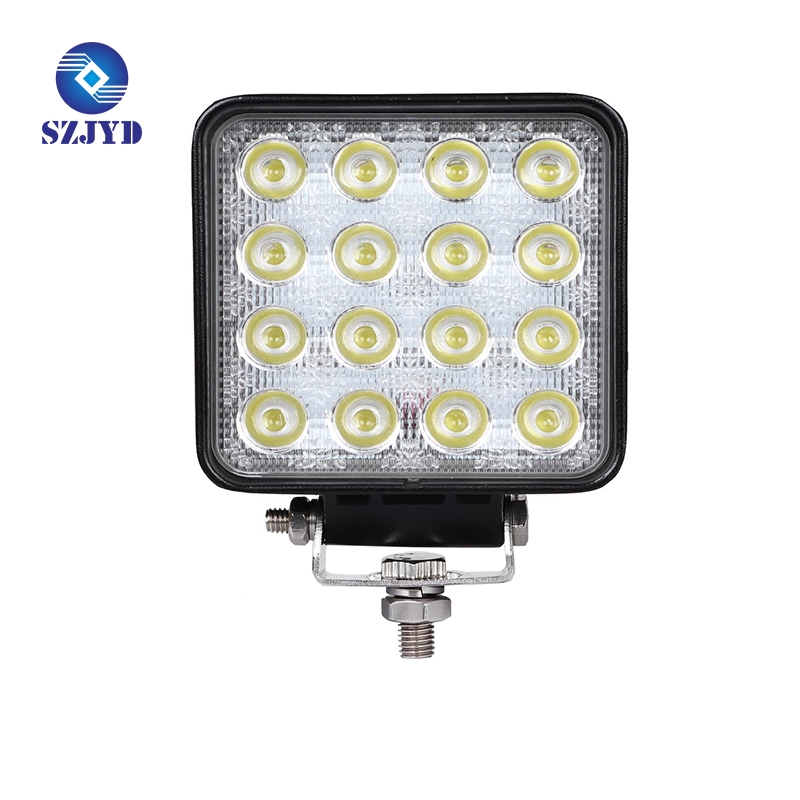 JYD-S-48W-4.3inch  48W square high bright led construction machinery excavator work lights