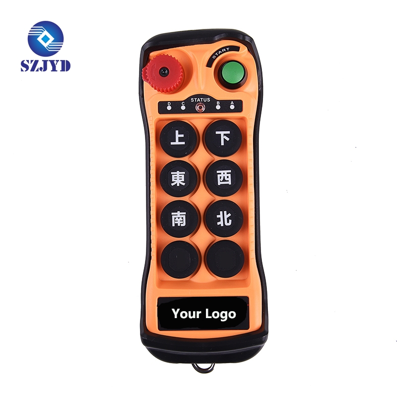 Button industrial radio remote control crane winch hoist controller