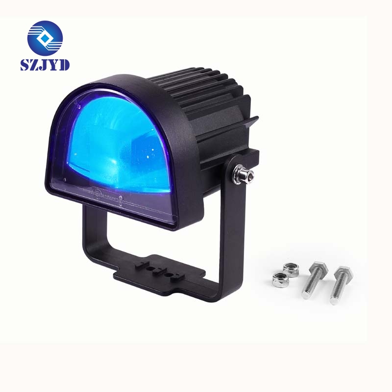 blue U shape led forklift safety light