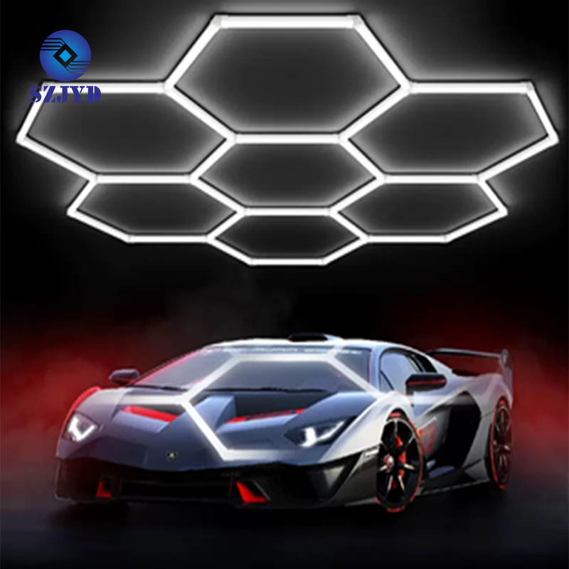 JYD-HGL-0030 IP44 Hexagon Lighting 7-Grid honeycomble Garage lights